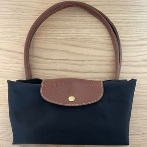 Black Large Le Pliage Tote LONGCHAMP